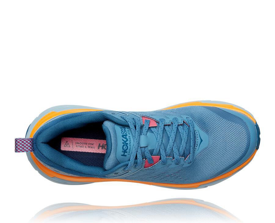 Tenis Trail Hoka One One Feminino Azuis - Challenger Atr 6 - 614-OFSTRQ